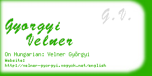 gyorgyi velner business card